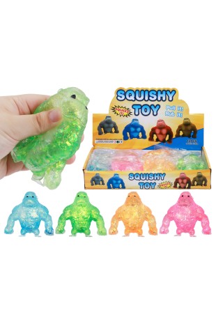 Gorilla Iridescent Glittery Maltose Putty Filled Squishy