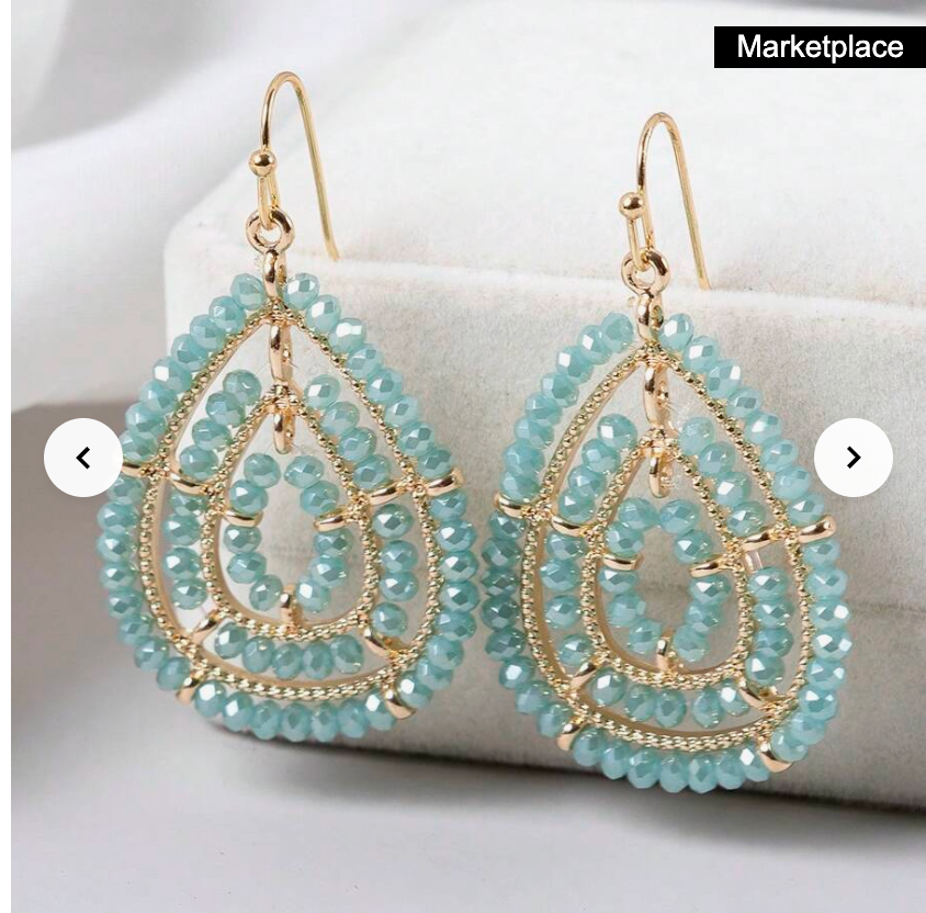 Luxury Colored Glass Bead Teardrop