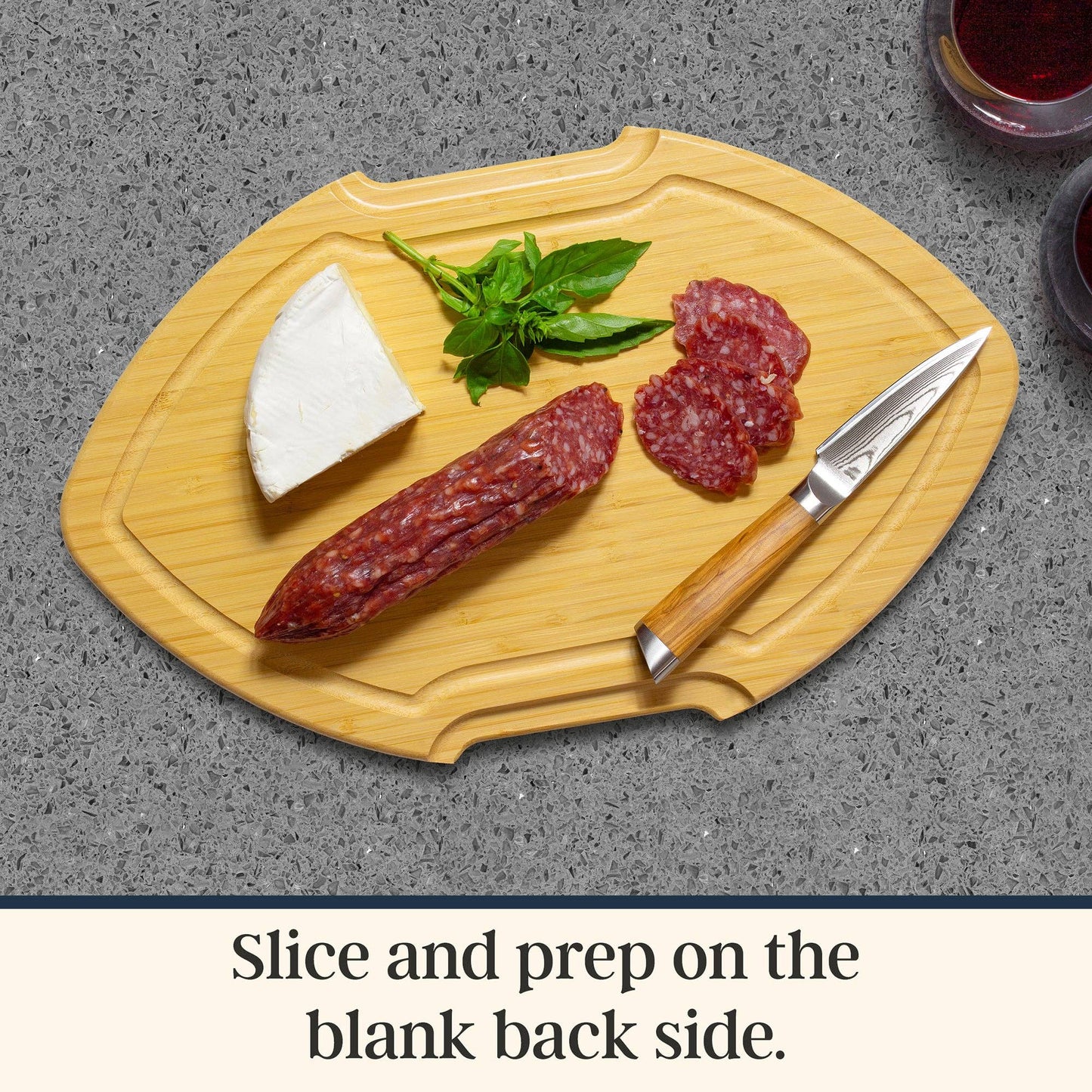 Flip, Serve & Store® Football Charcuterie Board with Lid