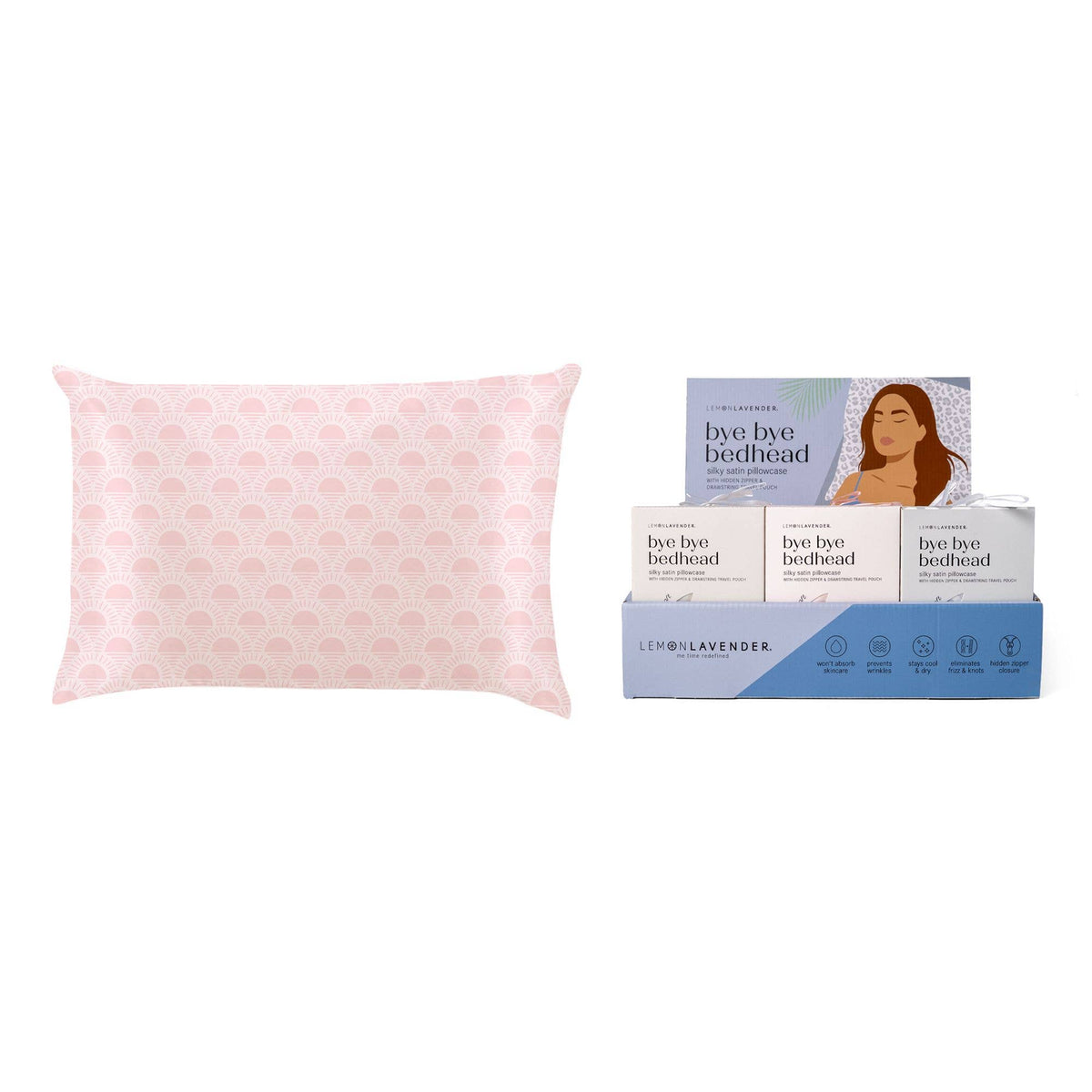 Lemon Lavender Silky Pillowcase Pattern Assort