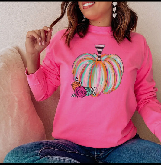 Light Blue Pumpkin Sweatshirt