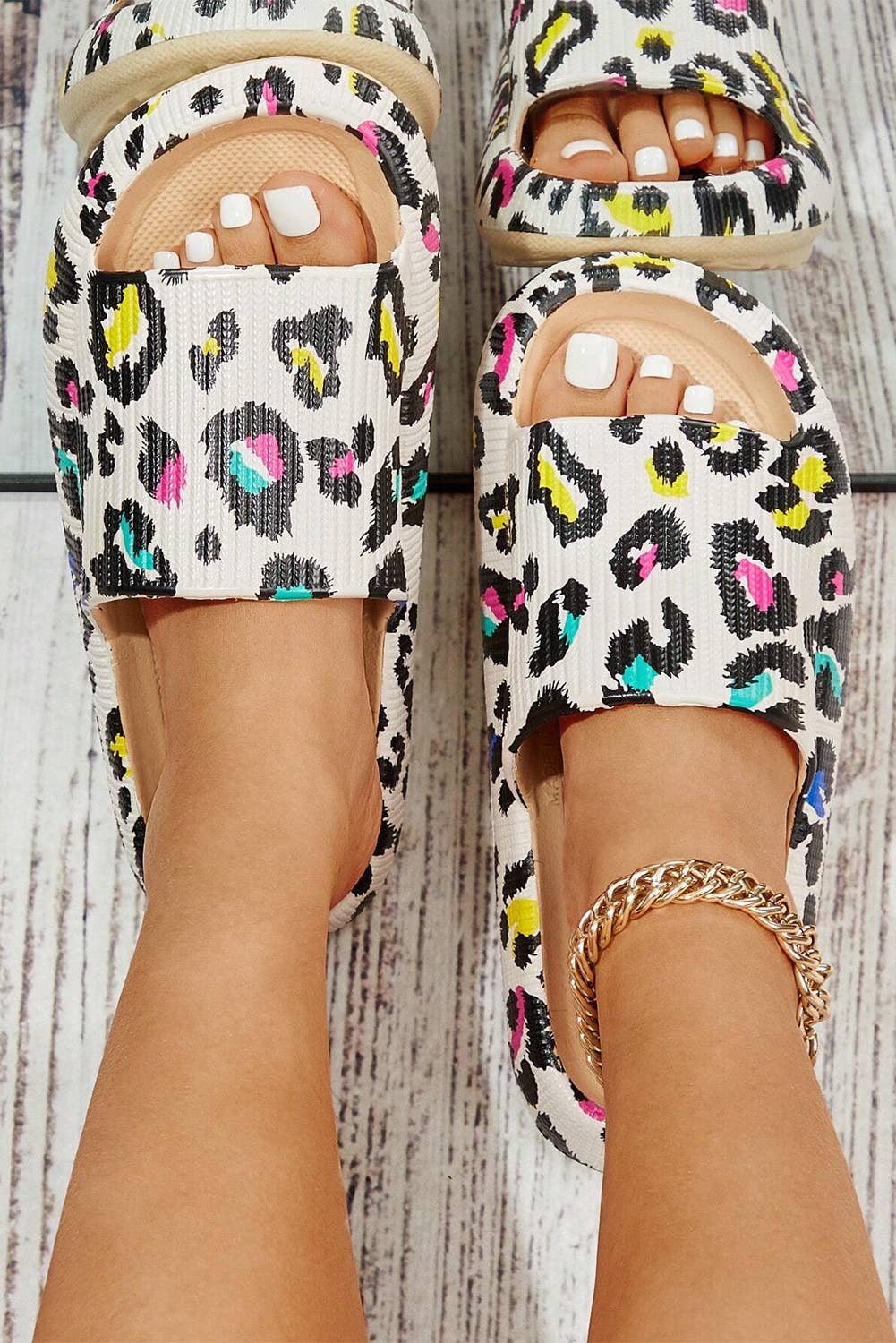 LDC Leopard Pint Soft Thick Sole Slippers