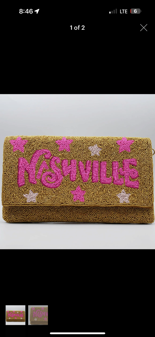 Beaded Nashville Clutch