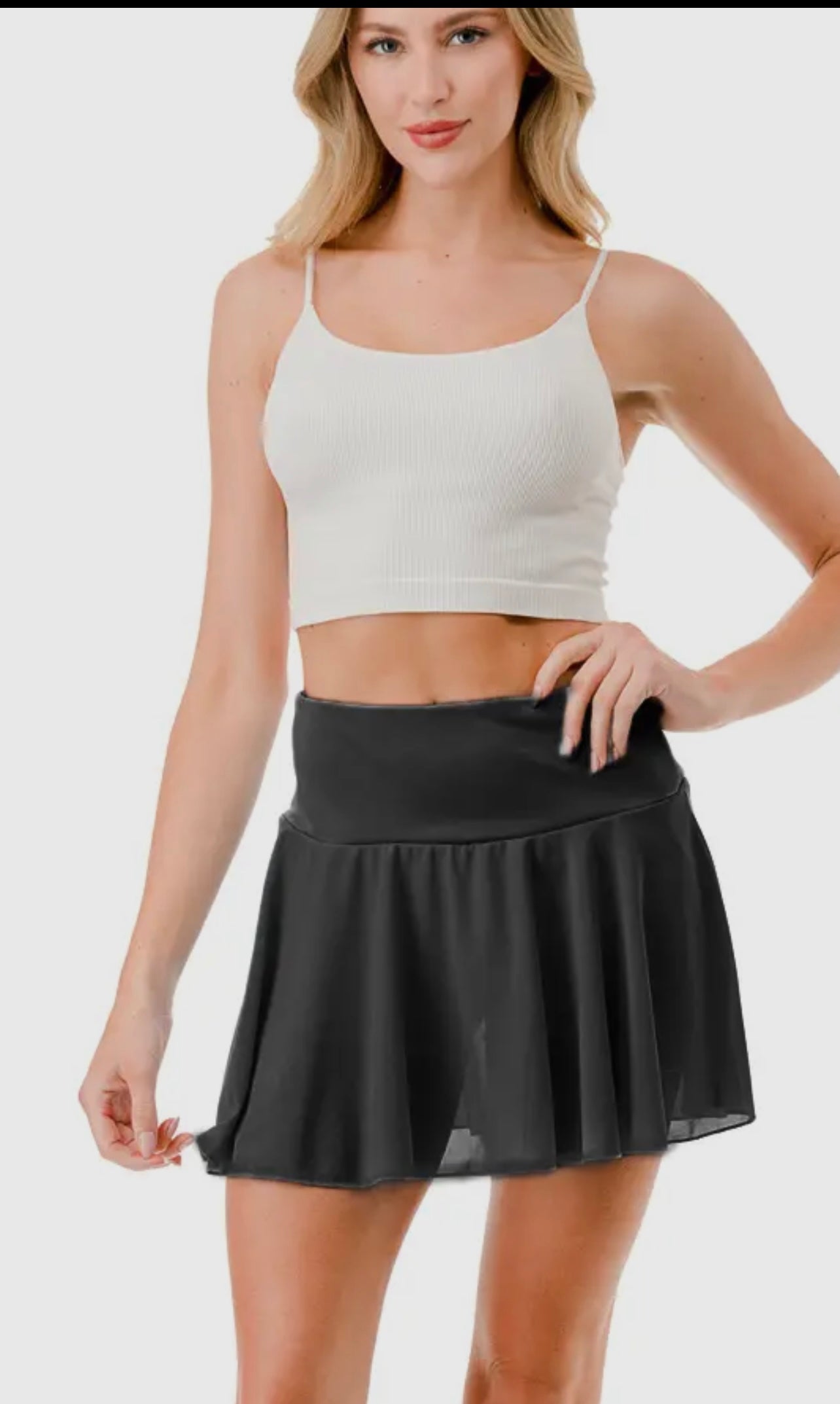 Mesh skort