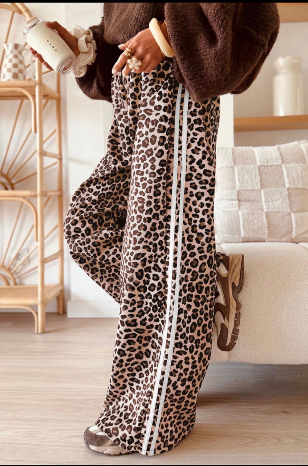 Leopard Striped Pants