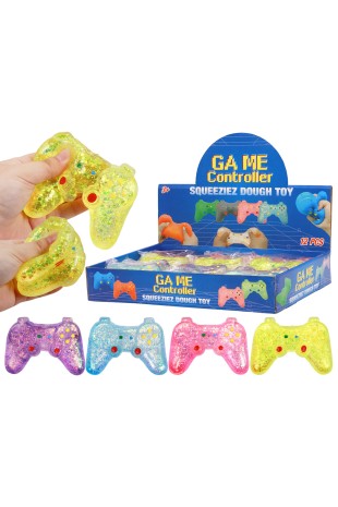 Video Game Console Glittery Maltose Putty Filled Squishy