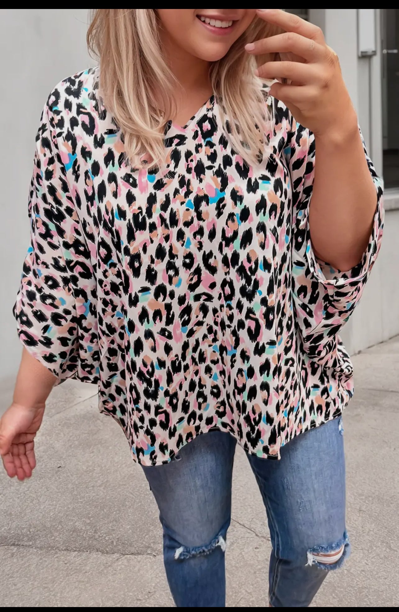 Plus Size Leopard Top