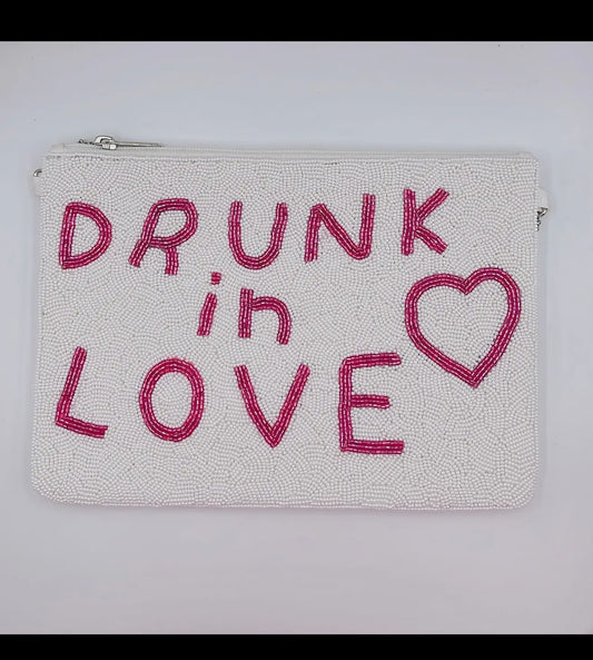 Drunk in Love Beaded Clutch