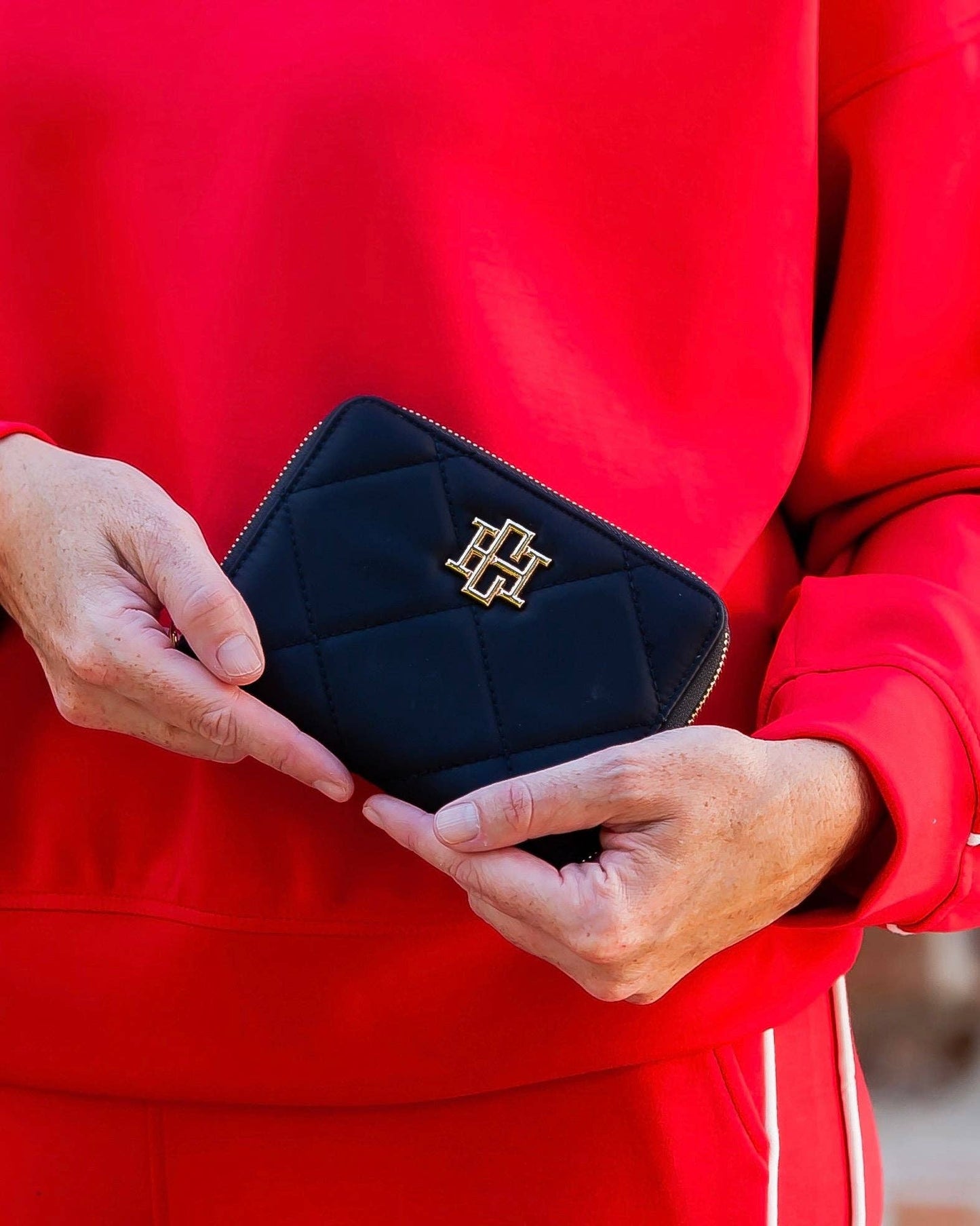 Paige Passport Holder Black Nylon