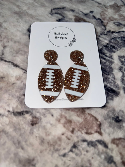 Football earrings