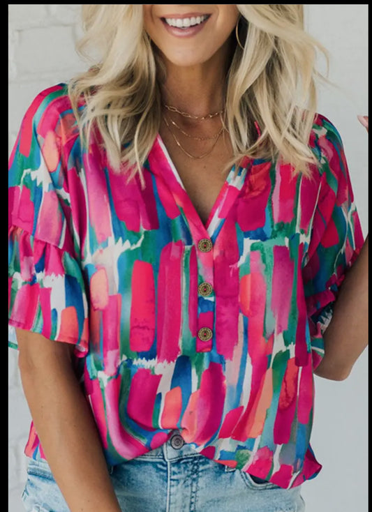 Abstract button up top