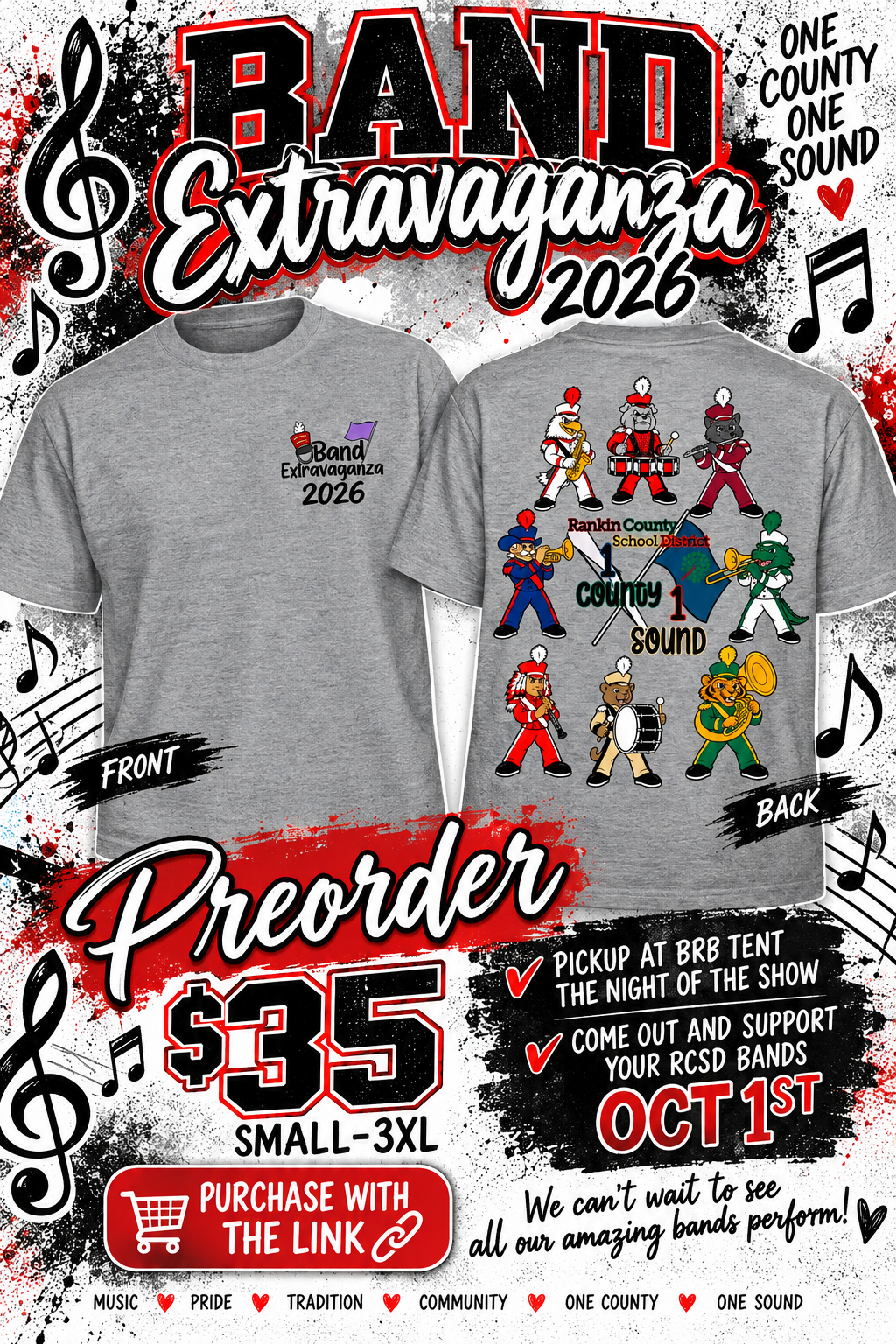 Band Extravaganza tee
