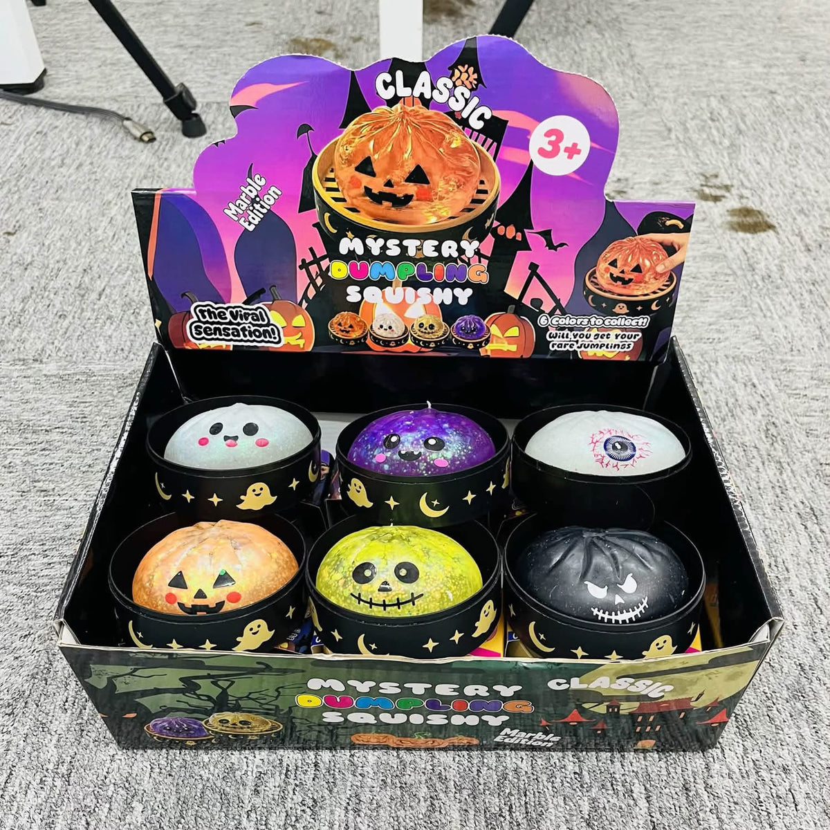 Glow in the dark Halloween dumplings