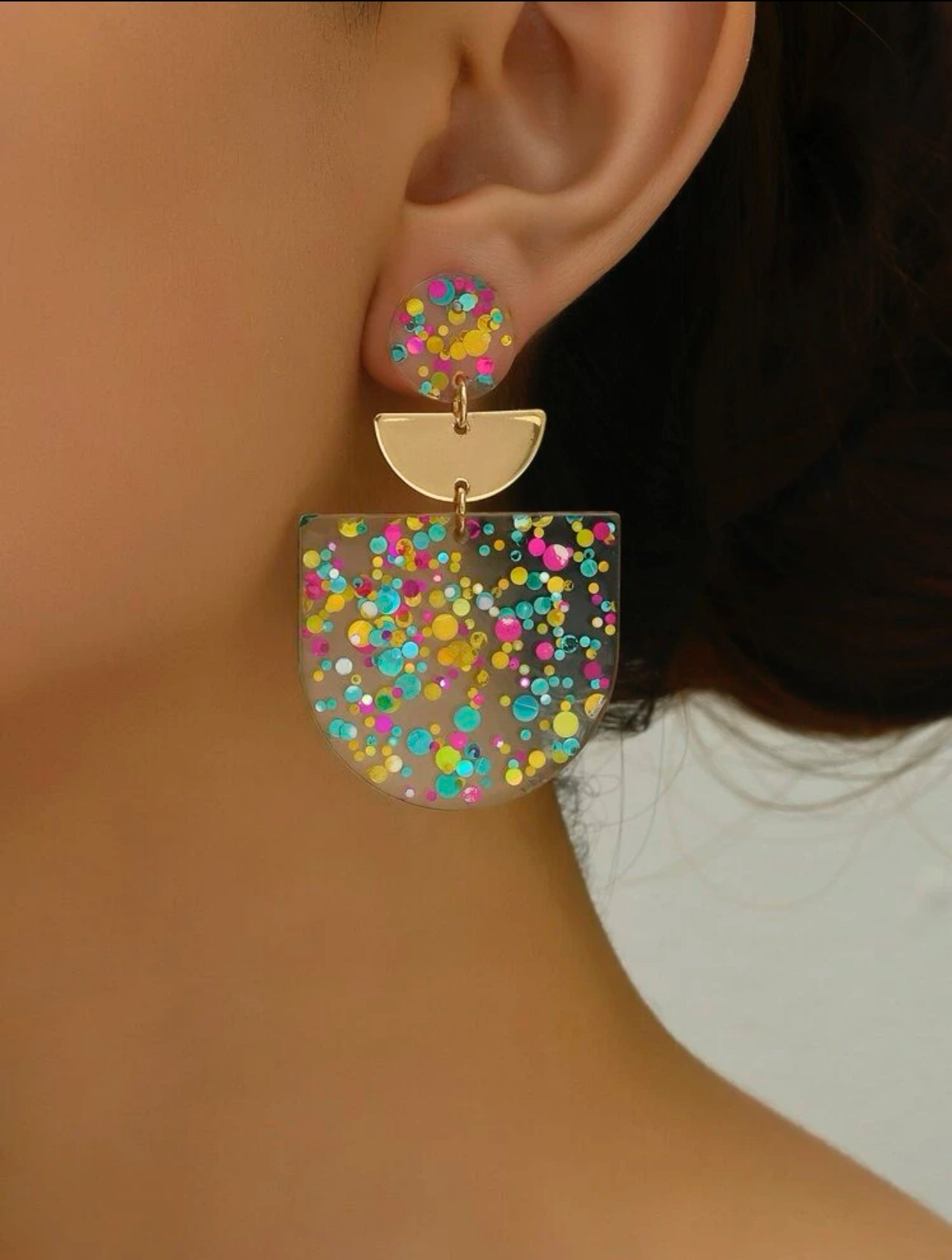 Gold Confetti Earrings