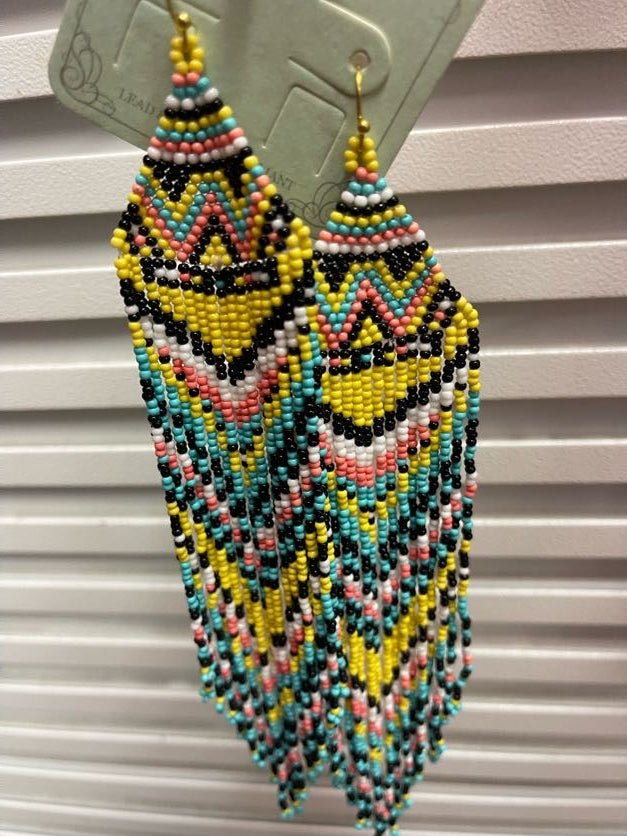 Western Beaded Earrings