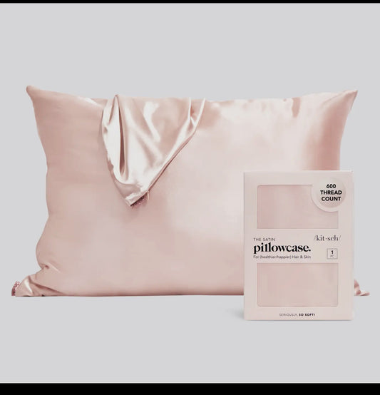 Satin Pillowcase-Blush