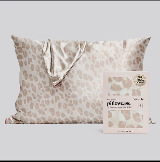 Satin Pillow Case-Leopard