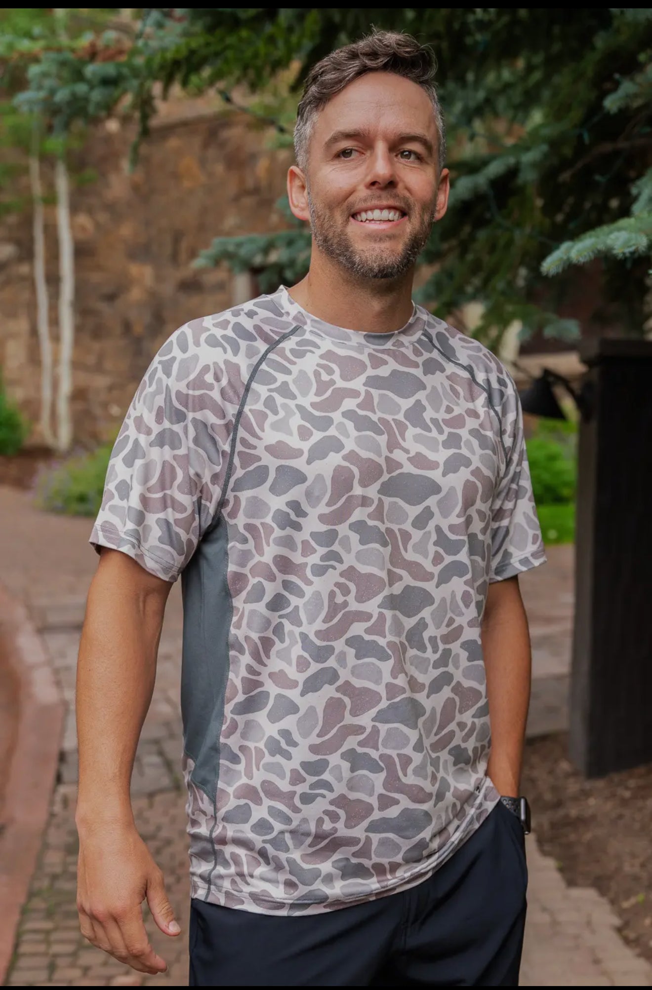 Burlebo Performance Tee-Classic Deer Camo