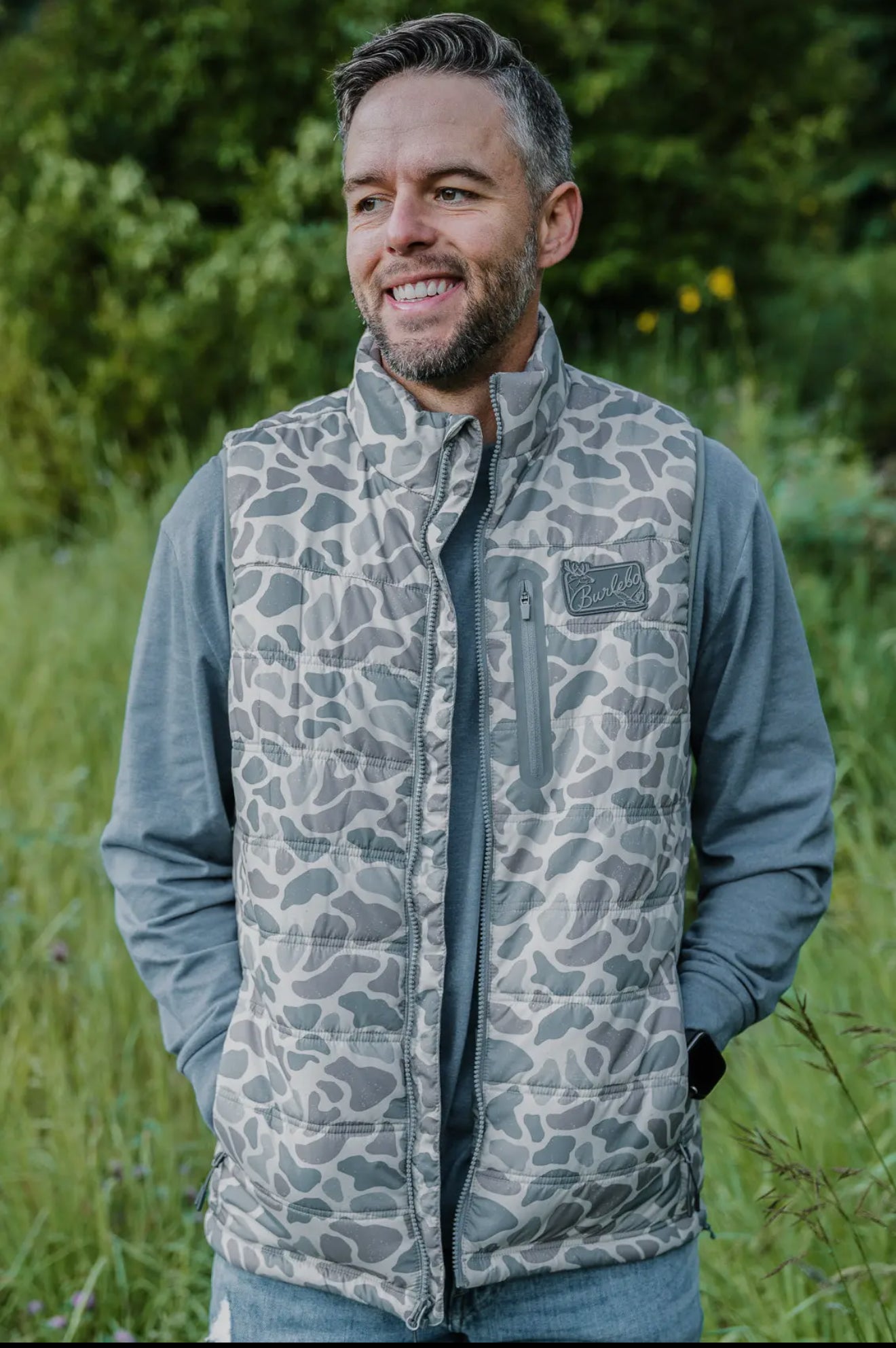 Burlebo Puffer Vest-Classic Deer Camo