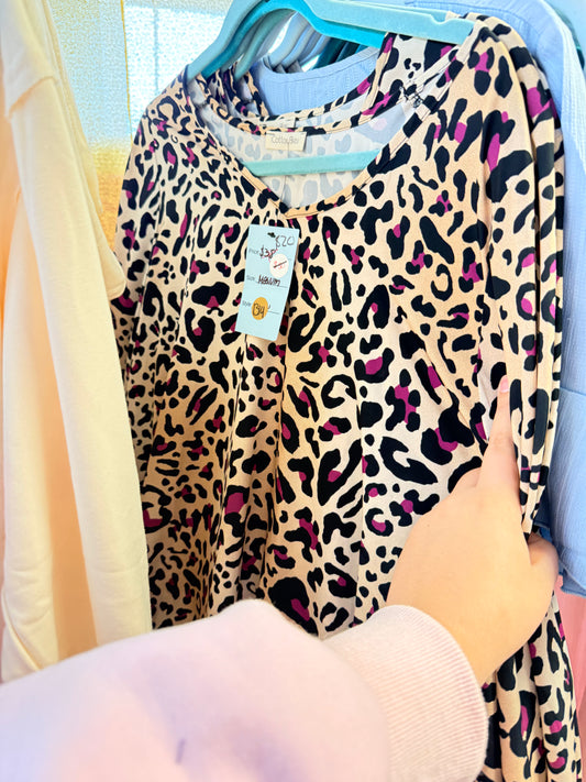 leopard blouse