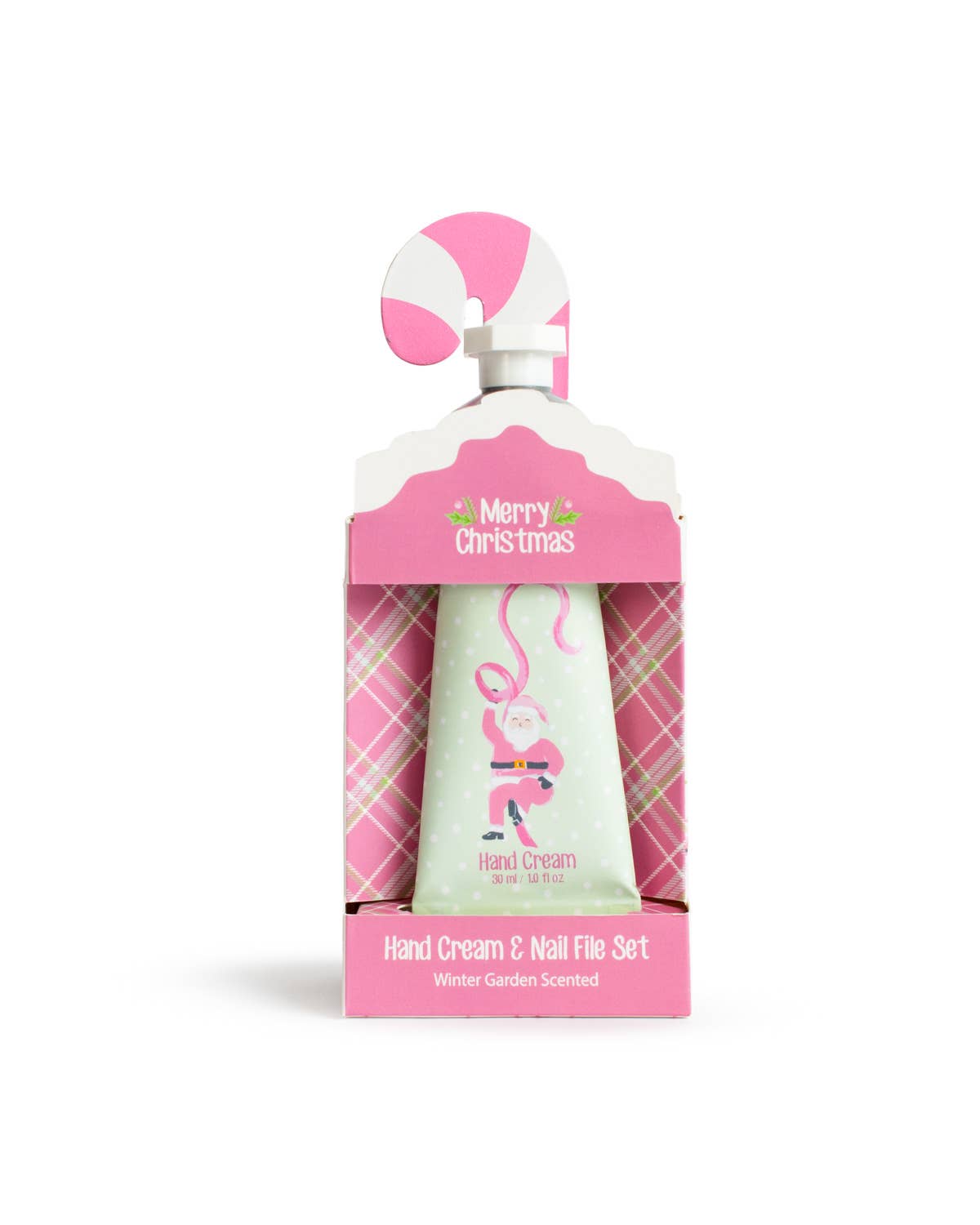 Wrapped in Ribbons Hand Cream and Nail File Set   Winter Garden Scented   Pink/Multi   2.5x6x1.75